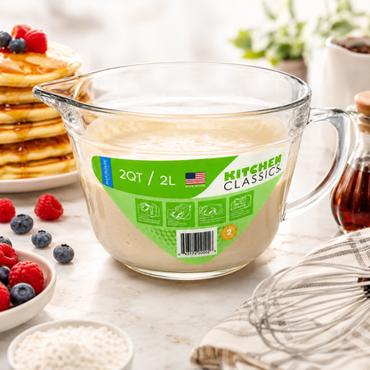 Kitchen Classics 2 Quart Batter Bowl, Mix and Measure