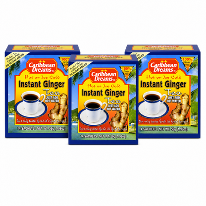 Caribbean Dreams Ginger Tea Instant Unsweetened 14 Sachets