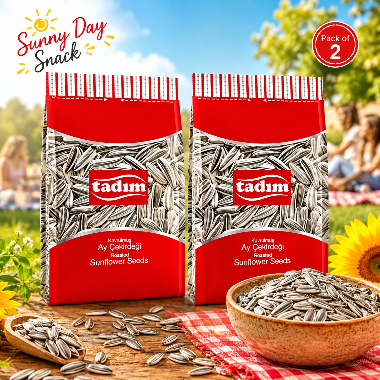 Tadim Turkish Roasted Salted Sunflower Seeds 12oz/ per bag 11.99 oz