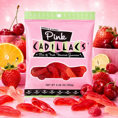 Gerrit's Gummy Pink Cadillacs, 5.2 Ounces