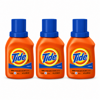 Tide Liquid Laundry Detergent, Original Scent, Travel Size 10oz (Pack of 3)