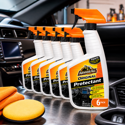 Armor All Interior Car Cleaner Spray Bottle, Protectant Cleaning for Cars, Truck, Motorcycle, 28 Fl Oz, (Pack of 6)