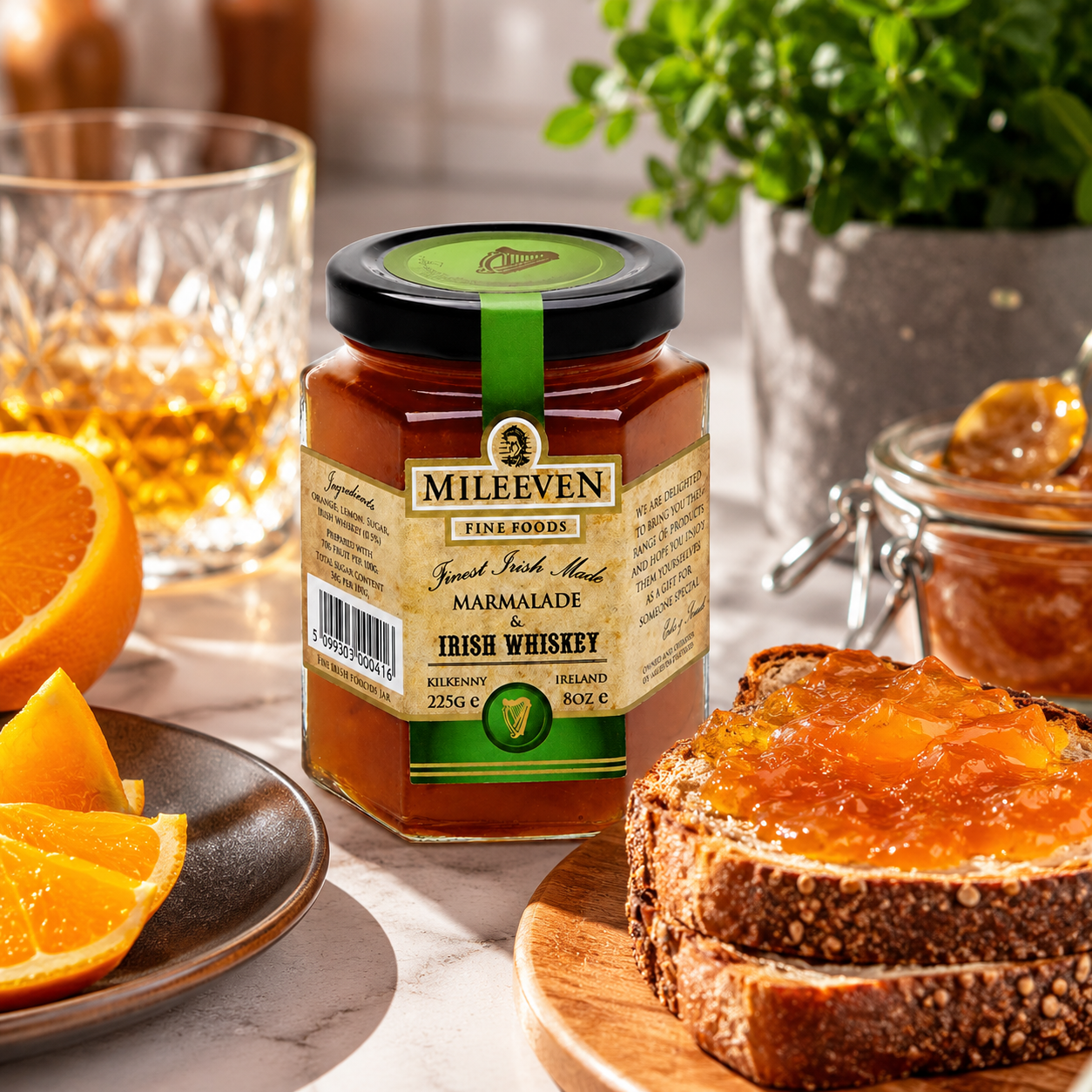 Mileeven Irish Whiskey Marmalade / 7.9 oz per Jar 7.94 oz