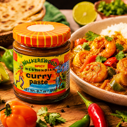 Walkerswood Spicy West Indian Curry Paste, Product of Jamaica, Single Bottle 6.7 oz