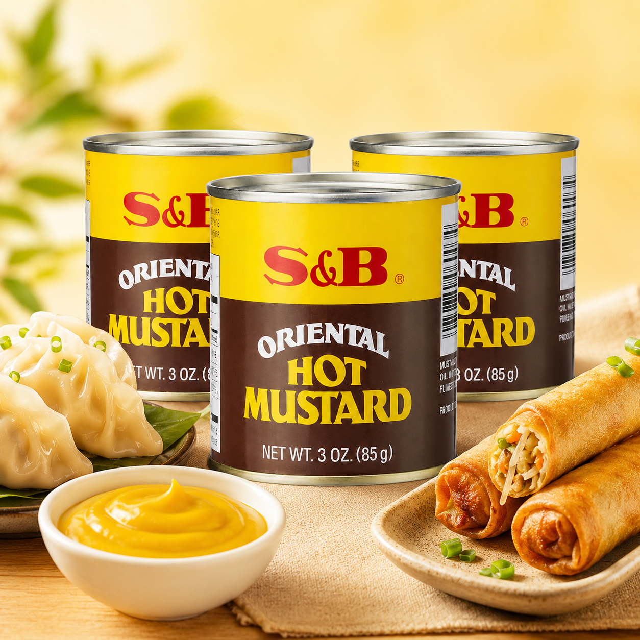 S&B Oriental Hot Mustard, 3 oz (Pack of 3)