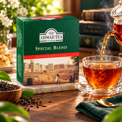 Ahmad Tea Special Blend, Tagged Teabags without envelopes, 100 Count, (591) Ahmad Tea