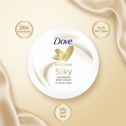 Dove Silky Nourishment Body Cream, 10.1 oz Dove
