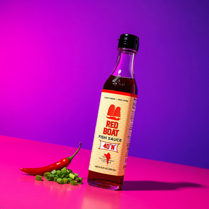 Red Boat Vietnamese Extra Virgin Fish Sauce Bottle, 8.45 oz Red Boat