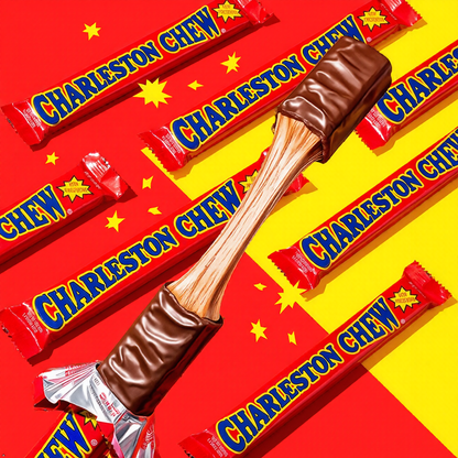 Charleston Chew Strawberry - 53.2g CLASSIC RETRO AMERICAN CANDY BAR - 8 BARS Charleston Chew