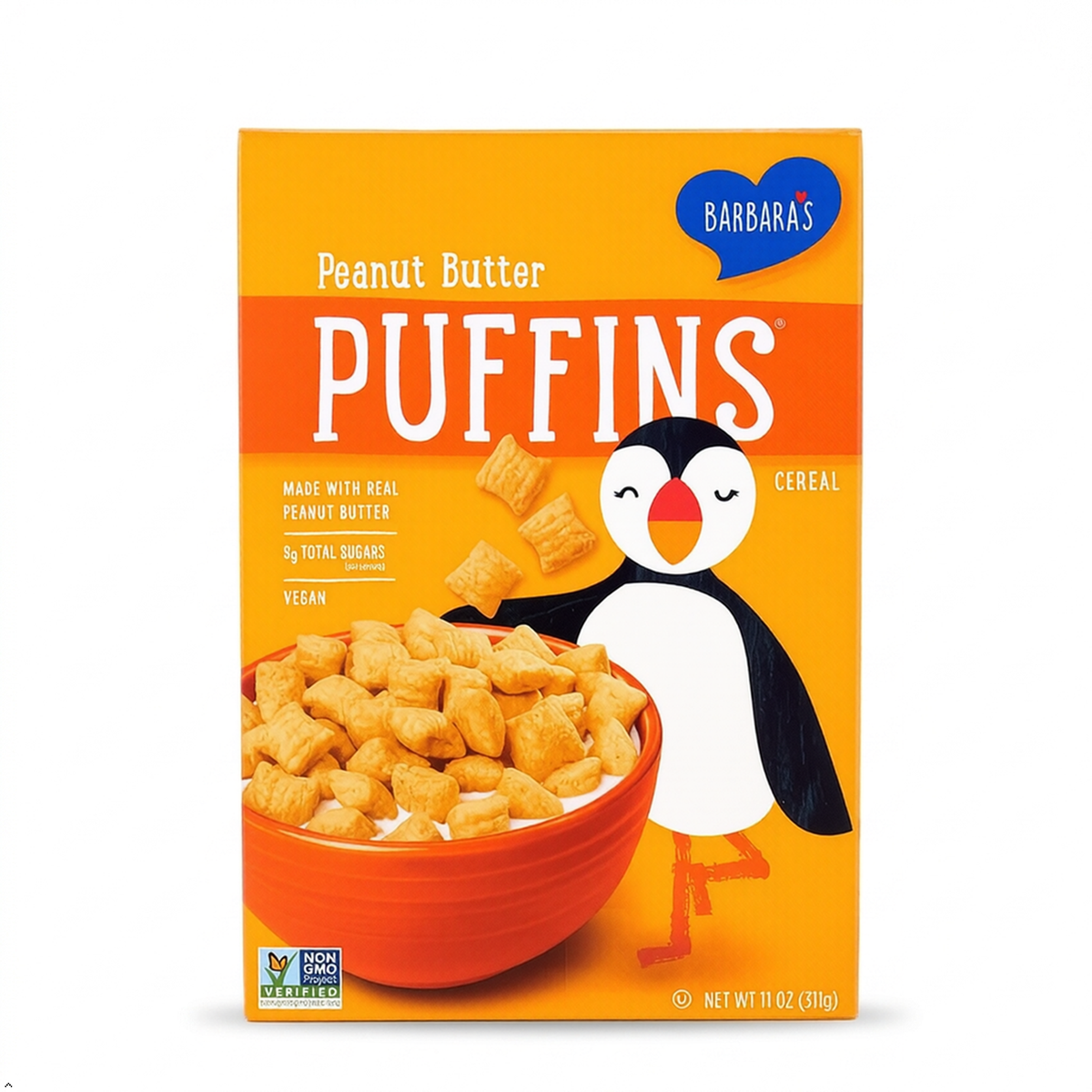 Barbaras Bakery Peanut Butter Puffins Cereal (Pack of 2) Barbara's Bakery