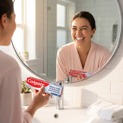 Colgate Baking Soda and Peroxide Whitening Toothpaste - 8 oz (Pack of 3) Colgate