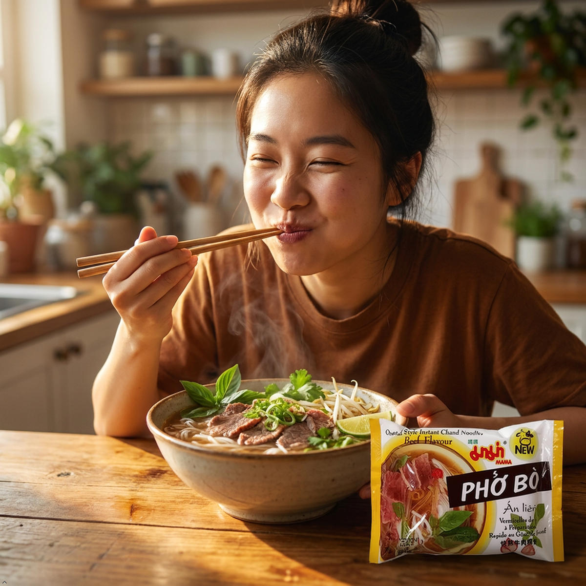 Instant Chand Pho Bo Beef Noodle Soup, 1.94 oz (Pack of 10) Chand