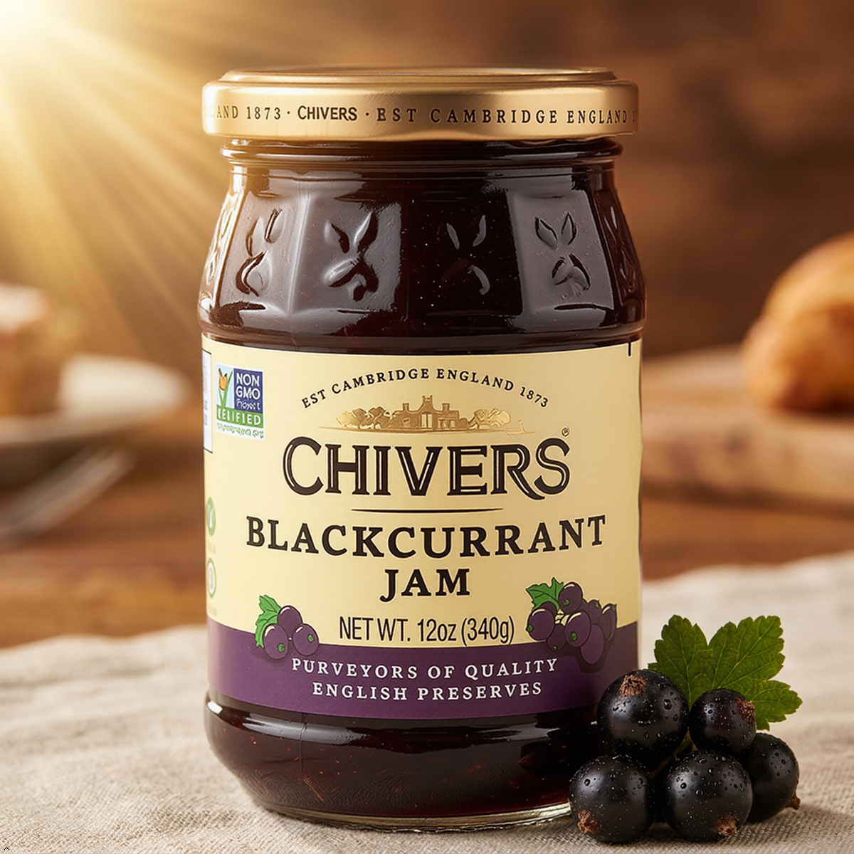 Chivers Blackcurrant Jam 340g Chivers