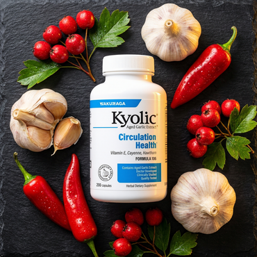Kyolic Aged Garlic Extract Circulation Health\* Formula 106, 200 Capsules Kyolic