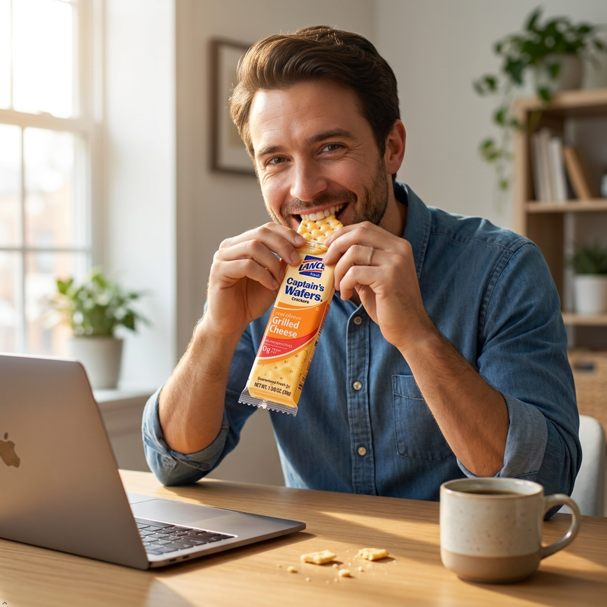 Lance Captain's Wafers Grilled Cheese Crackers, 8 Individual Packs Lance