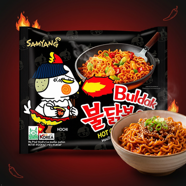 Samyang Ramen/ Spicy Chicken Roasted Noodles, 4.93 oz (Pack of 5) Samyang