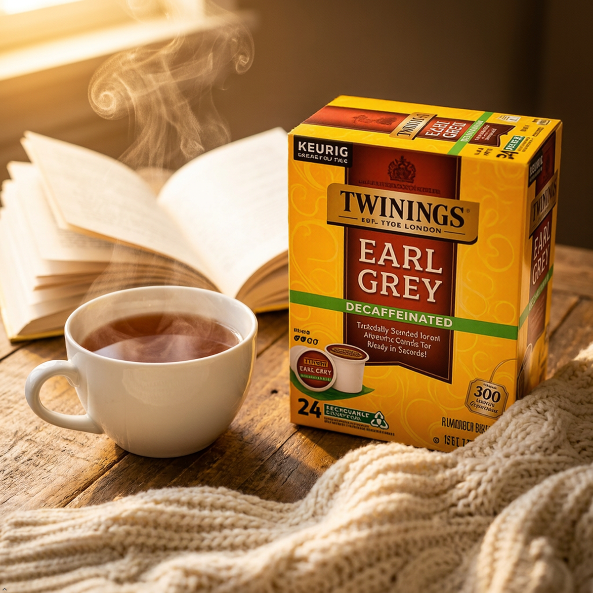 Twinings of London Decaffeinated Earl Grey Tea K-Cups for Keurig (Pack of 2) Twinings of London