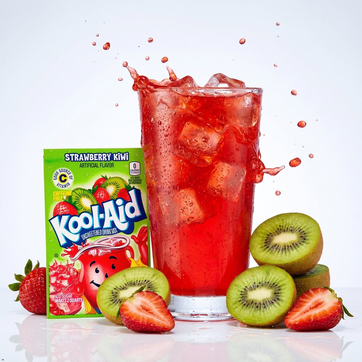 Kool Aid Strawberry Kiwi Drink Mix, Makes 2 Quarts (96 Packets) Kool-Aid