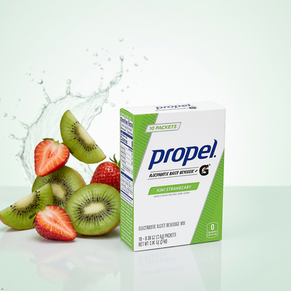Propel Powder Packets Kiwi Strawberry With Electrolytes, 10 Count (Pack of 5) Propel
