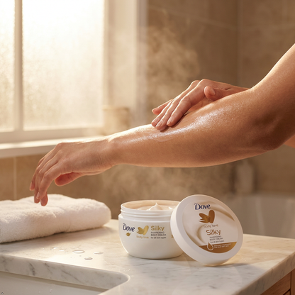 Dove Silky Nourishment Body Cream, 10.1 oz Dove