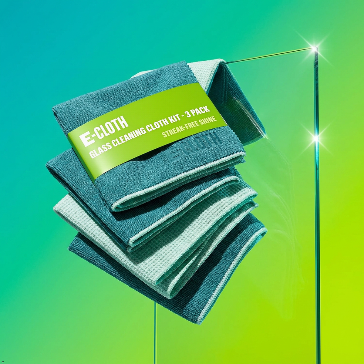 E-Cloth Window and Glass Cleaner Kit, Just Add Water - 3 Kits E-Cloth