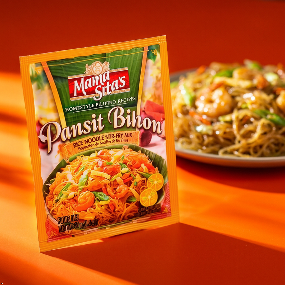 Mama Sita's Pansit Bihon Rice Noodle Stir-Fry Mix, Net Wt 1.4 oz (Pack of 3) Mama Sita's