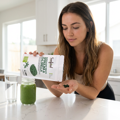 Sunfood Chlorella Spirulina Tablets, 4 oz Sunfood Superfoods