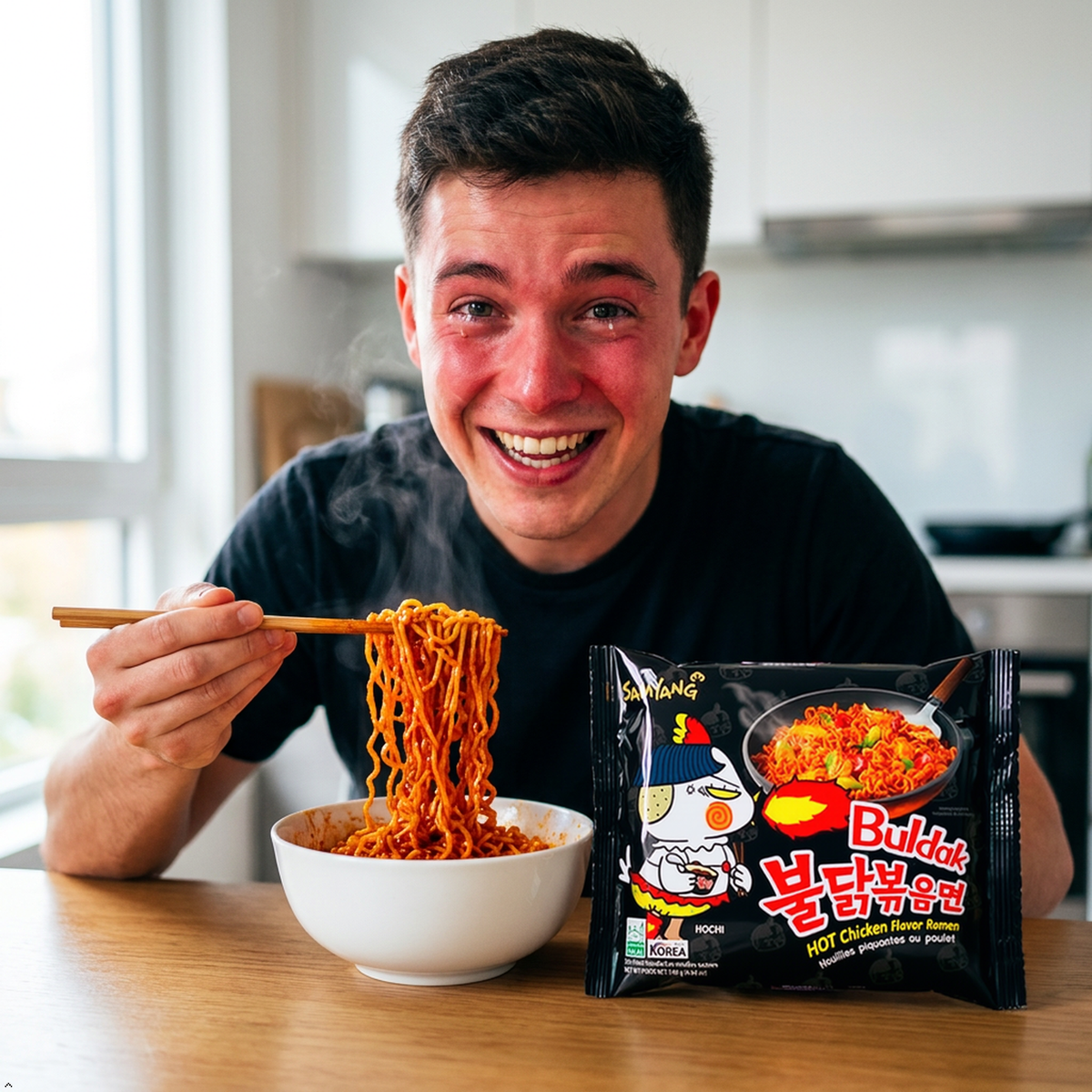 Samyang Ramen/ Spicy Chicken Roasted Noodles, 4.93 oz (Pack of 5) Samyang