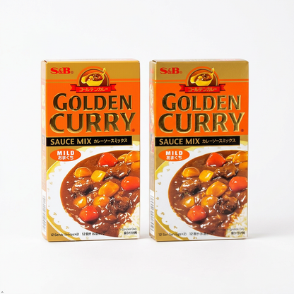 S&B Mild GOLDEN CURRY Sauce Mix 8.4 oz (Pack of 2) S&B