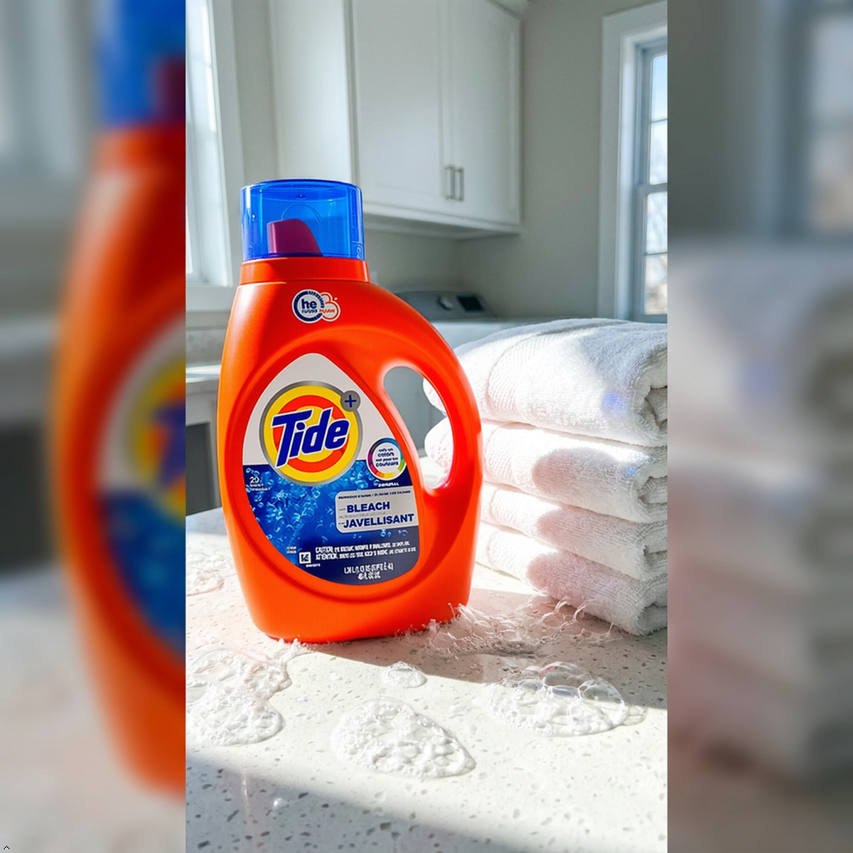 Tide Plus Bleach Alternative HE Liquid Laundry Detergent, 46 fl oz, 29 Loads Tide