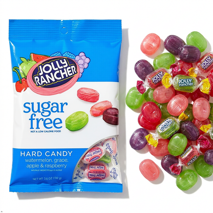 Jolly Rancher Sugar Free Hard Candy Assortment Peg Bag - 3.6 oz - (Pack of 2) Jolly Rancher