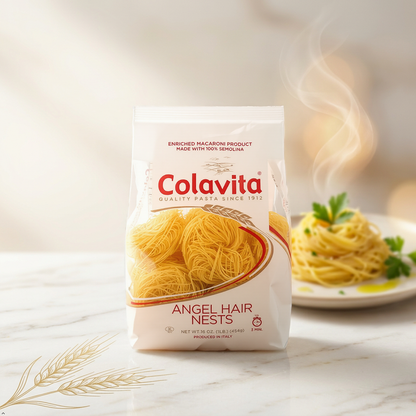 Colavita Pasta Nest Angel Hair 16 oz (Pack of 2) Colavita