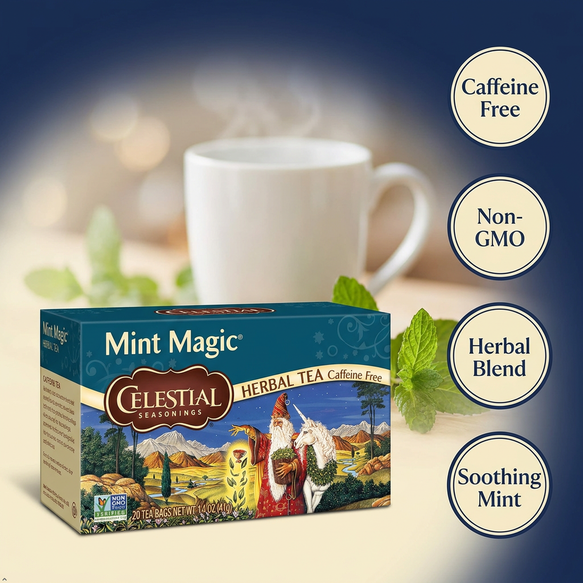 Celestial Seasonings Mint Magic Tea Bags - 20 Count Celestial Seasonings