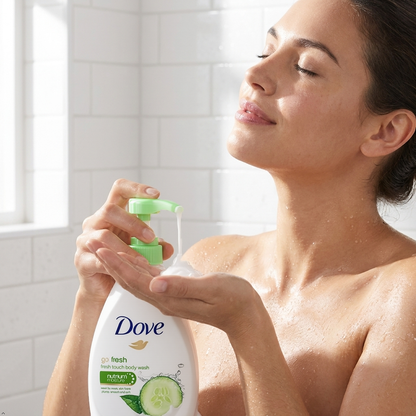 Dove Go Fresh Nourishing Body Wash, Cucumber & Green, 33.8 fl oz (Pack of 2) Dove