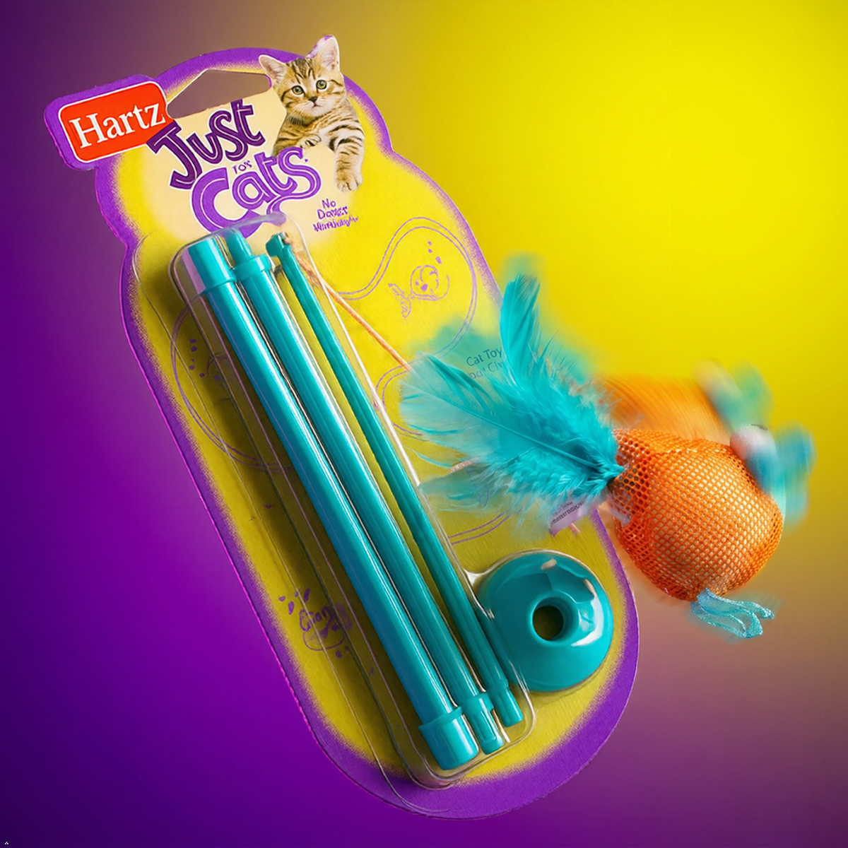 Hartz 88538 At Play Gone Fishin Cat Toy Assorted Colors Hartz