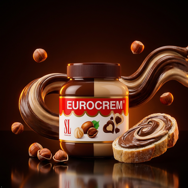 Eurocrem Hazelnut Milk and Cocoa Spread 800g Eurocrem