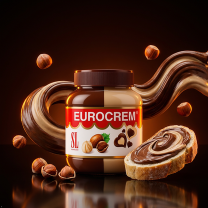 Eurocrem Hazelnut Milk and Cocoa Spread 800g Eurocrem