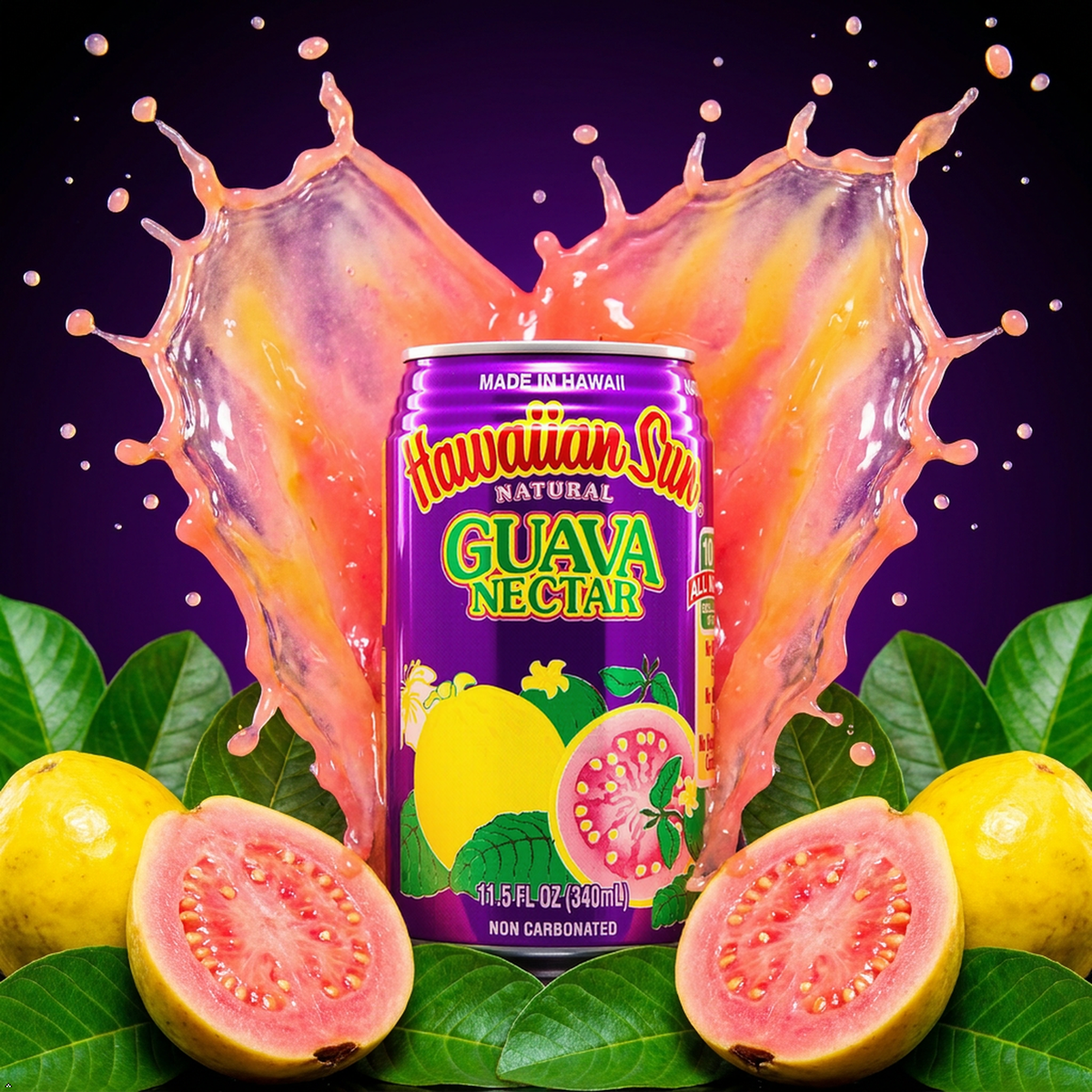 Hawaiian Sun Nectar, Guava, 11.5 fl oz (Pack of 24) Hawaiian Sun