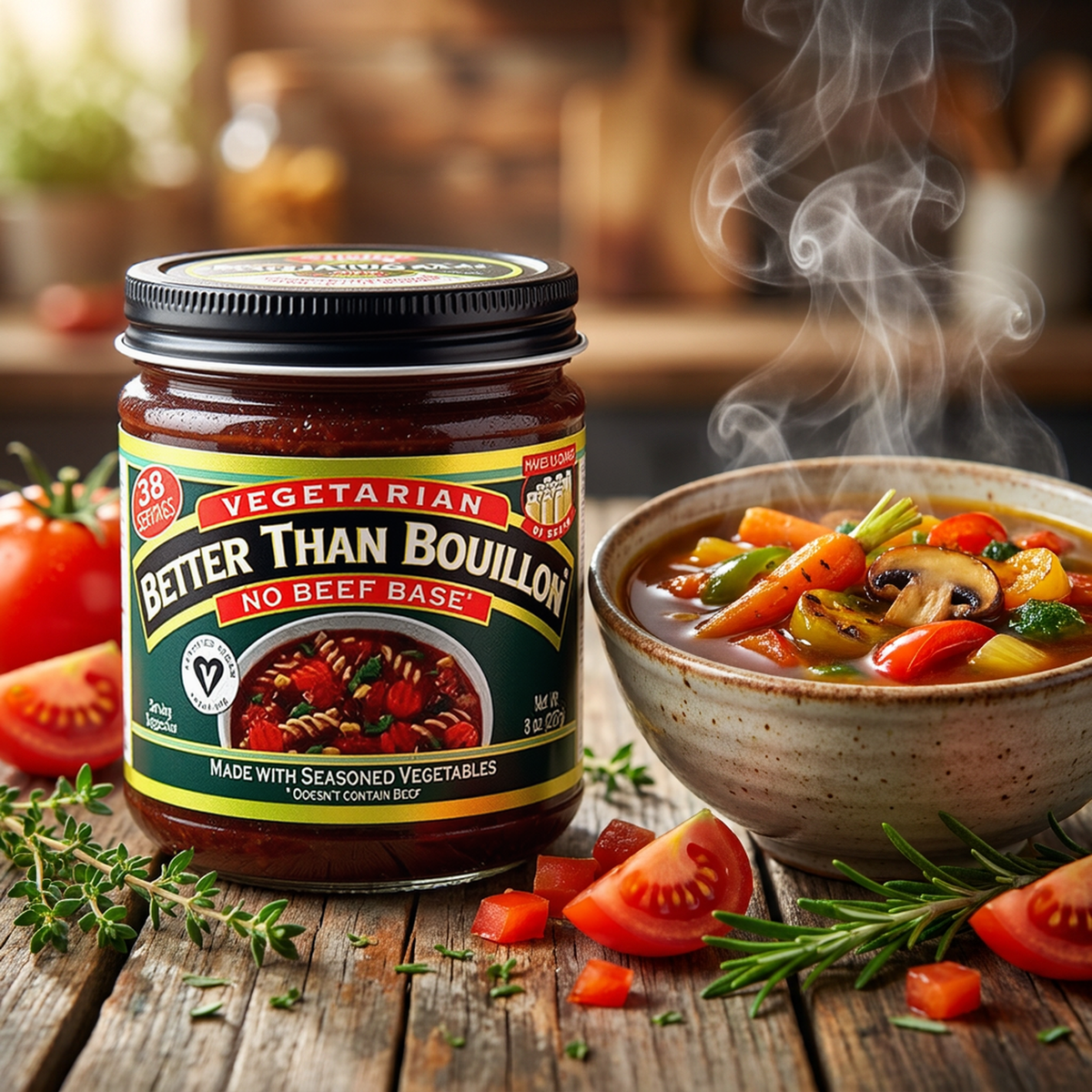 Better Than Bouillon Vegetarian No Beef Base, Made with Seasoned (Pack of 2) Better Than Bouillon
