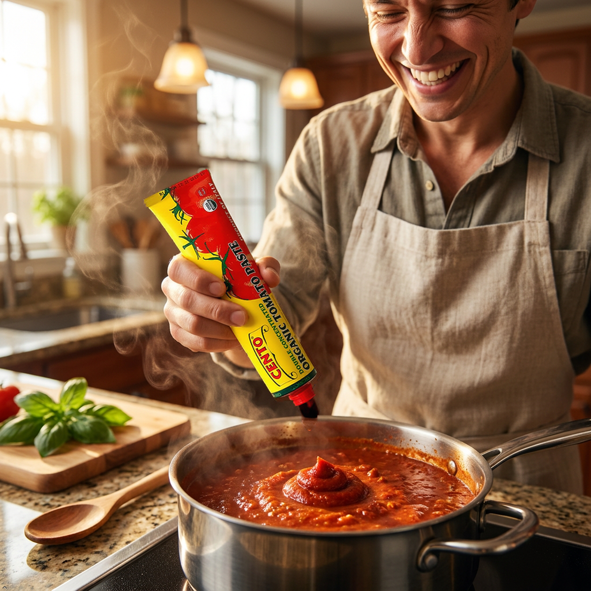 Cento Double Concentrated ORGANIC Tomato Paste 4.56 oz tubes (Pack of 2) Cento