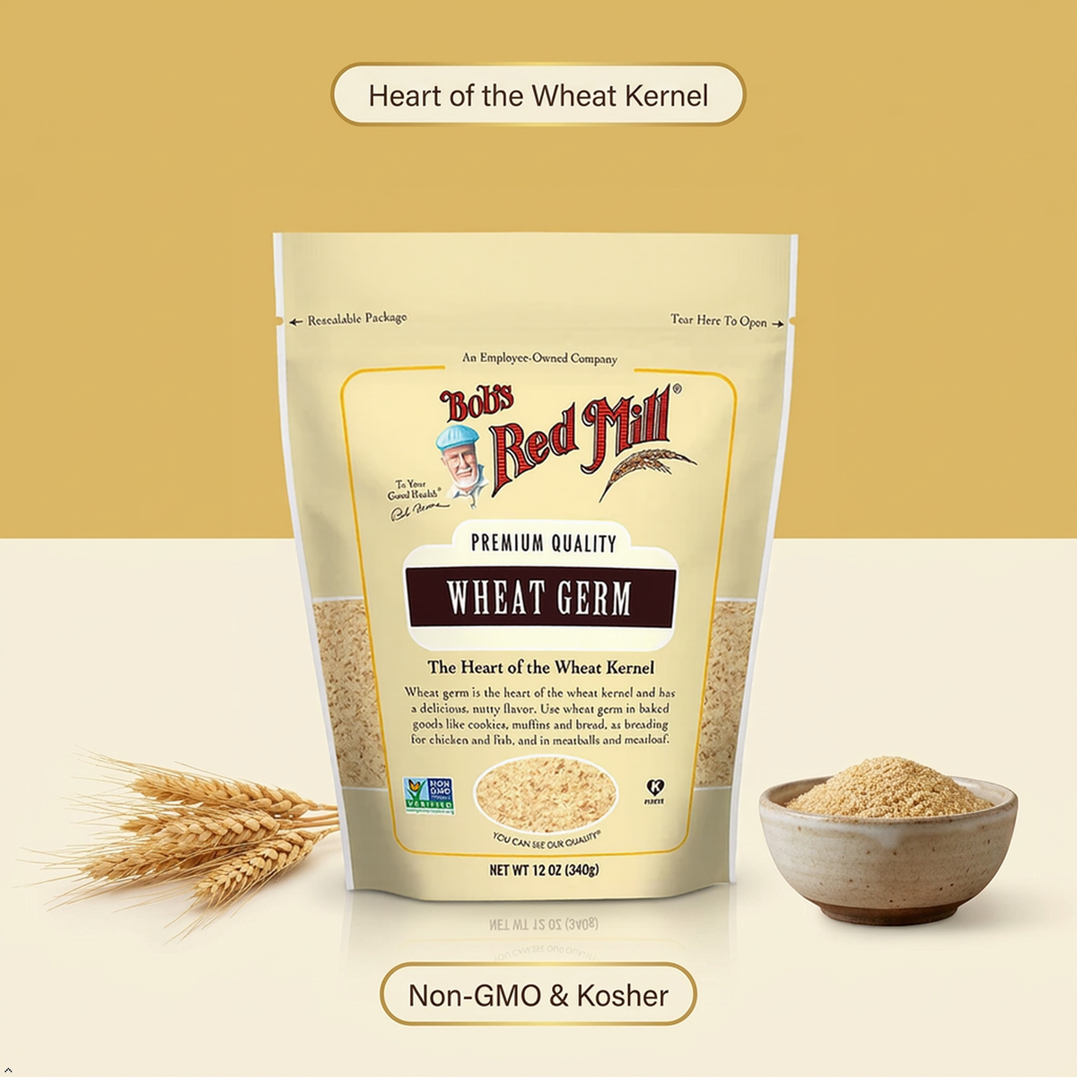 Bob's Red Mill Wheat Germ, 12 oz (Pack of 2) Bob's Red Mill