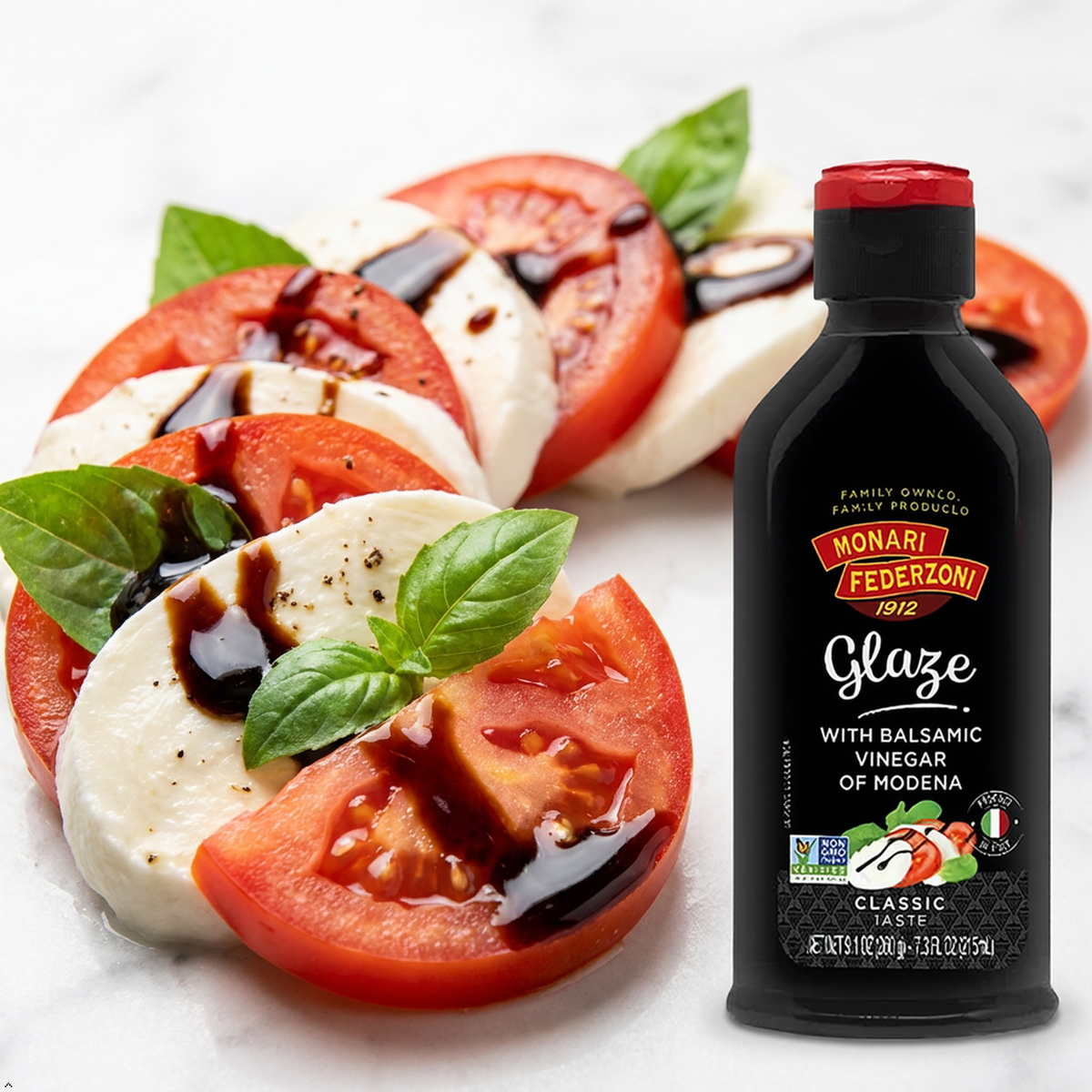 Monari Federzoni Balsamic Vinegar of Modena Glaze, 9.1 oz (Pack of 2) Monari Federzoni