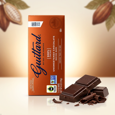 Guittard, Bar Chocolate Baking Unsweetened Gluten Free, 6 oz Guittard