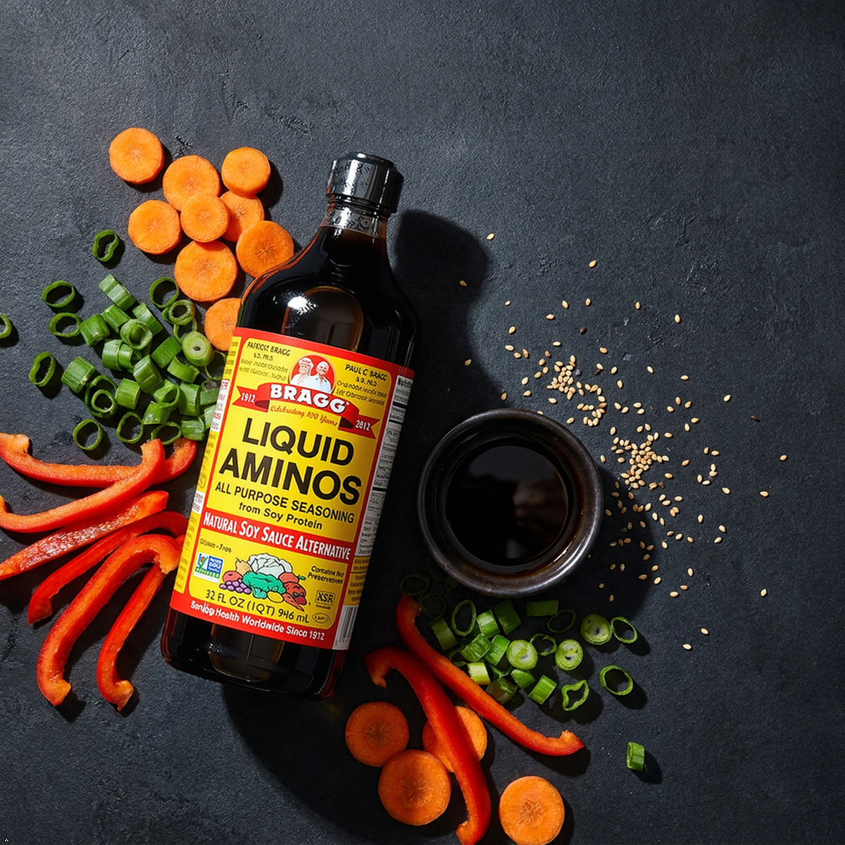 Bragg Liquid Aminos All Purpose Seasoning, 32 fl oz (Pack of 2) Bragg