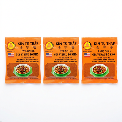 Gia Vi Nau Bo Kho Vietnamese Beef Stew Seasoning (Pack of 3) Oriental