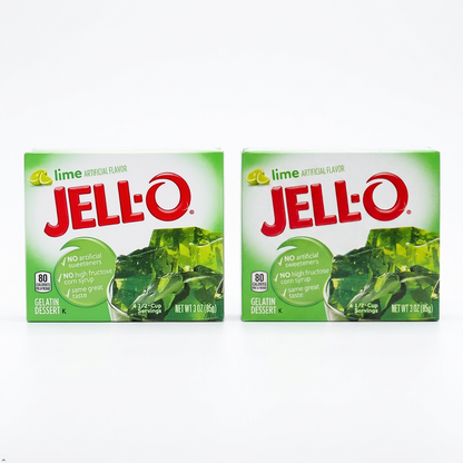 Jell-o, Gelatin Dessert, Lime (Pack of 2) Jell-O