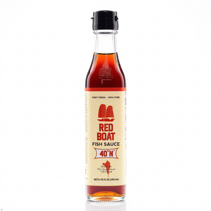 Red Boat Vietnamese Extra Virgin Fish Sauce Bottle, 8.45 oz Red Boat