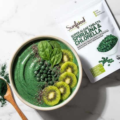 Sunfood Chlorella Spirulina Tablets, 4 oz Sunfood Superfoods