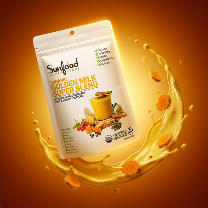 Sunfood Organic Golden Milk Super Blend, 6 oz Sunfood Superfoods
