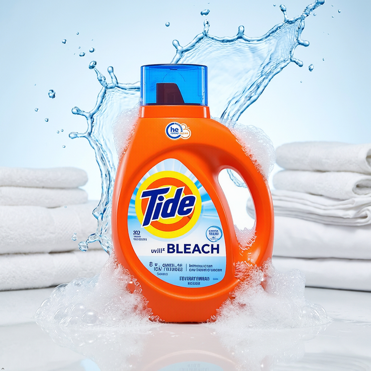 Tide Plus Bleach Alternative HE Liquid Laundry Detergent, 46 fl oz, 29 Loads Tide